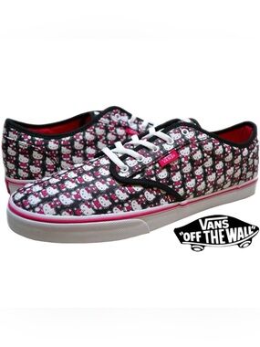 Vans Hello Kitty Atwood Pink Black sneakers Sanrio 2011 llimted series kawaii